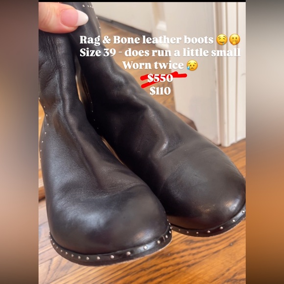 Rag and Bone leather booties - Picture 4 of 6